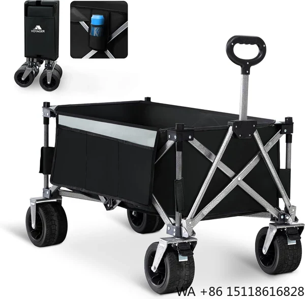 Outdoor Furniture Heavy Duty - Gerobak Camping Lipat Portabel, Troli Utilitas