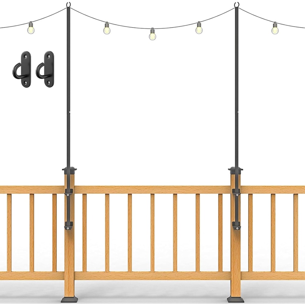 Outdoor Furniture In - 2 tiang lampu string - tiang