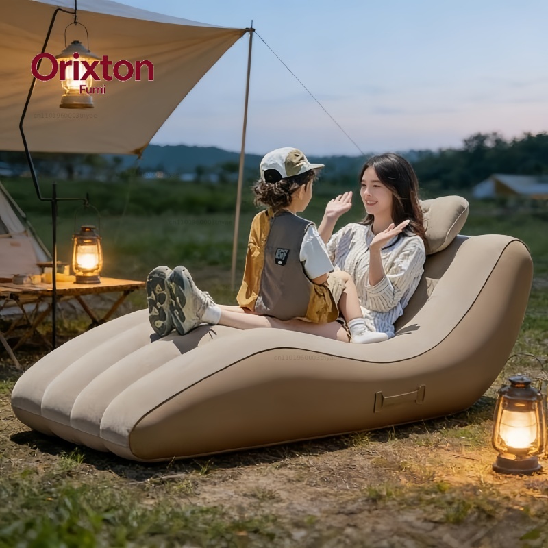 Outdoor Furniture Pillows - Kursi Santai Tiup Otomatis Portabel untuk