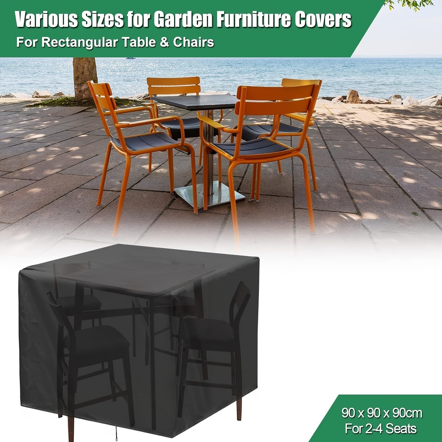Outdoor Furniture Heavy Duty - Penutup Furnitur Taman Luar Ruangan 210D