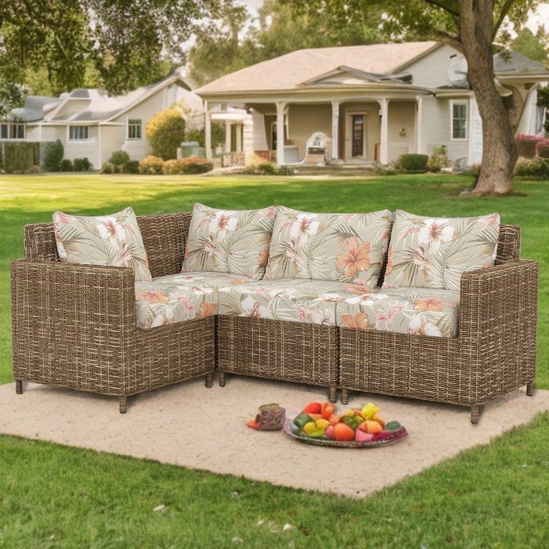 Outdoor Furniture On Sale - Sarung Bantal Furnitur Taman Bermotif Bunga,