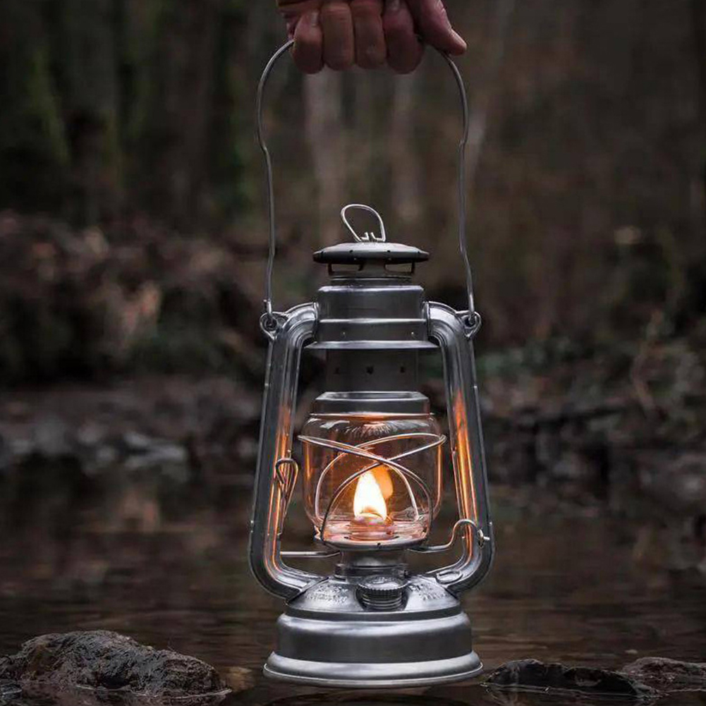 Outdoor Furniture Vintage - Lampu berkemah minyak tanah portabel, lampu
