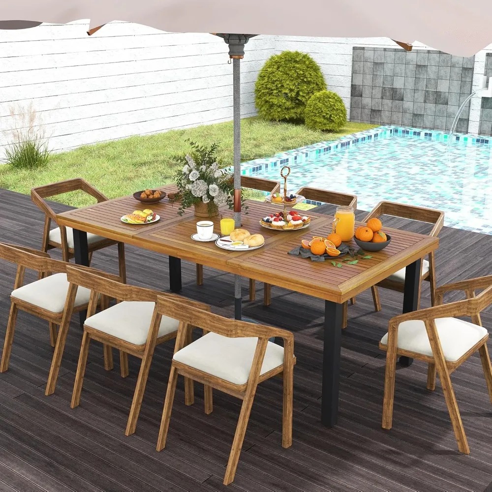 Outdoor Furniture On Sale - Meja Makan Teras Kayu Akasia 79