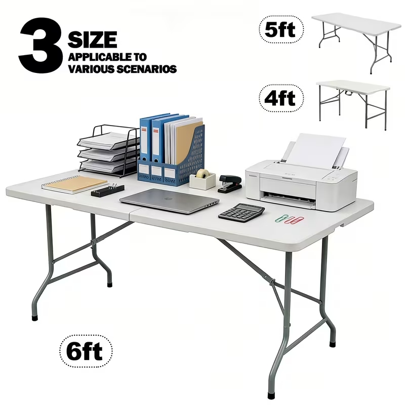 Outdoor Furniture In Store - Meja Lipat, Meja Plastik Portabel dengan