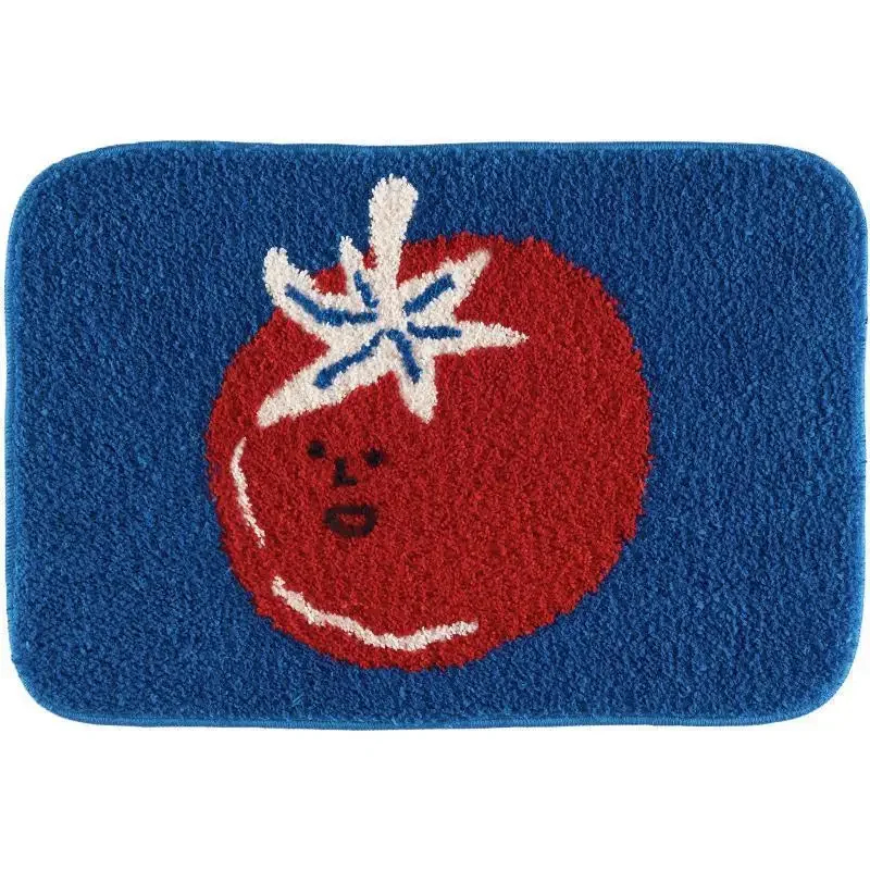 Karpet Wajah Tomat Lucu VIKAMA - Outdoor Rug Waterproof ulasan dan harga