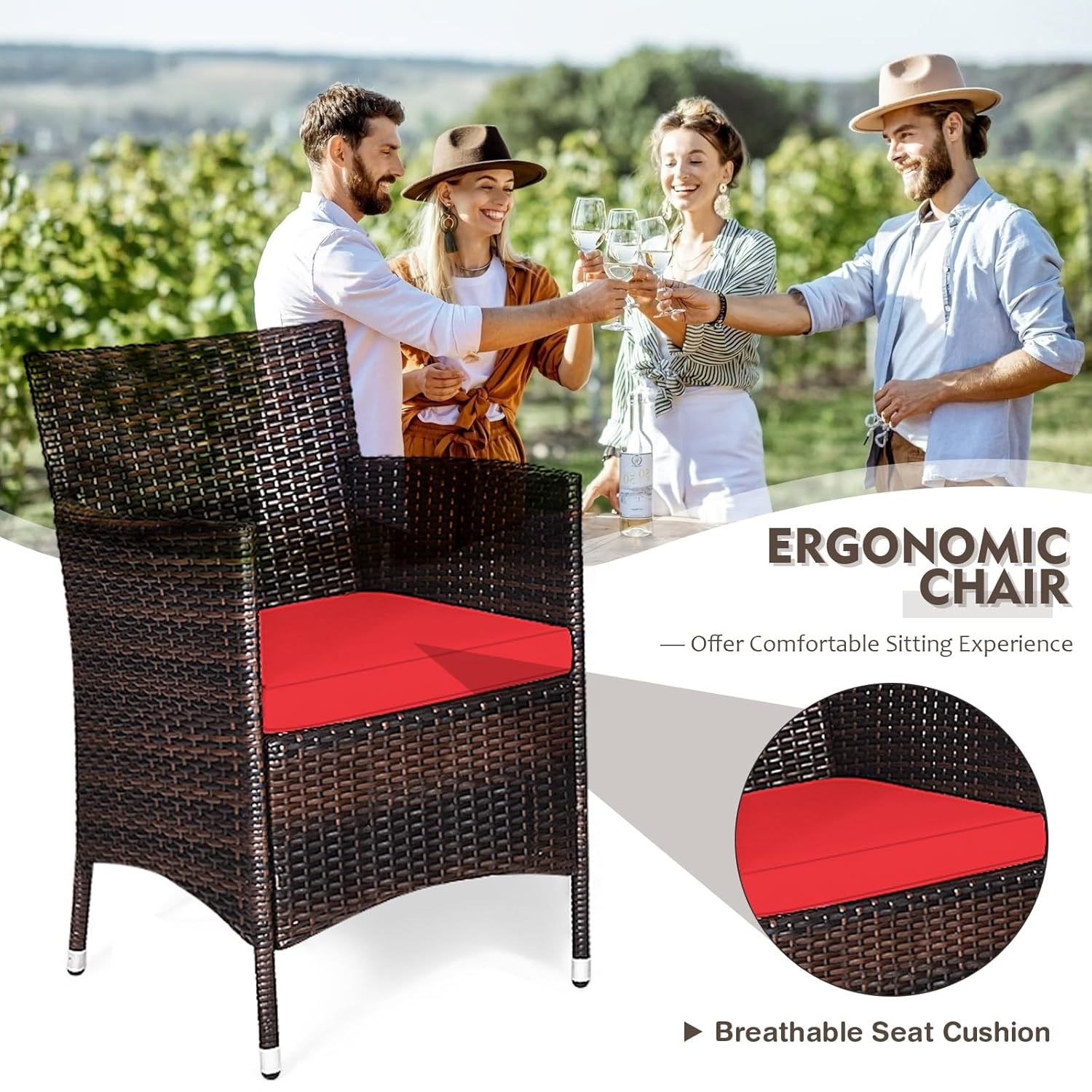 Set Furnitur Teras Rotan 3 Bag - Outdoor Furniture On Sale ulasan dan harga