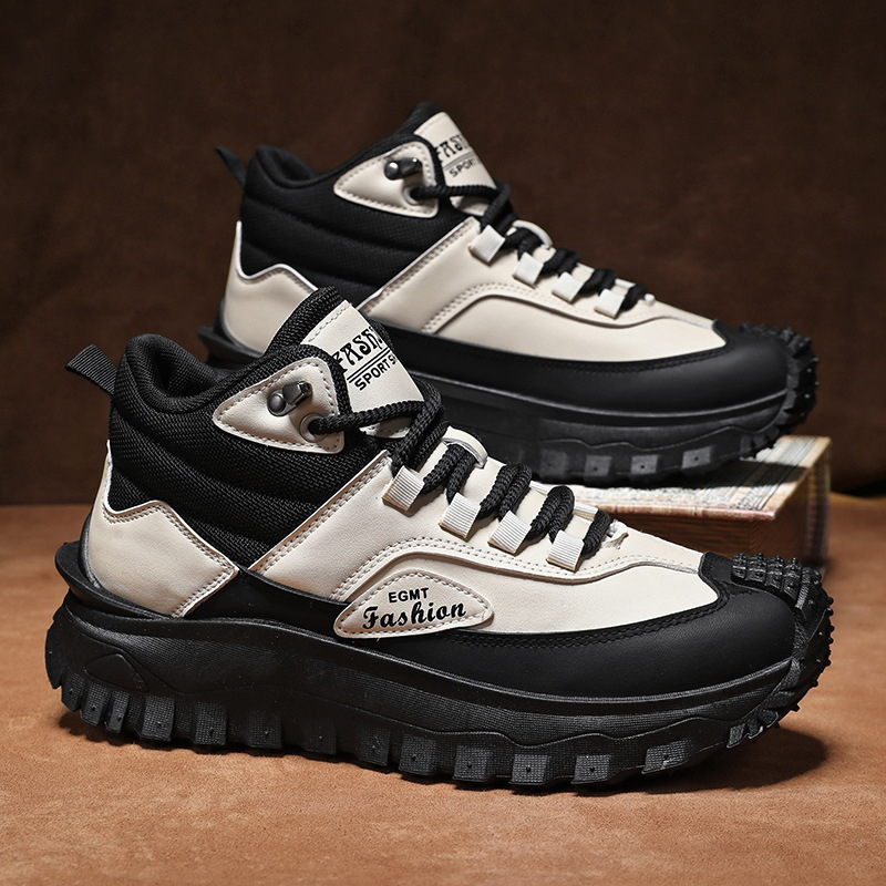 Sepatu Hiking Pria Hitam Putih - Outdoor Rug Waterproof ulasan dan harga