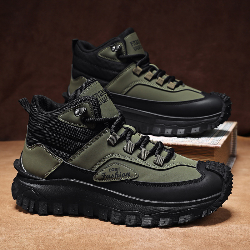 Sepatu Hiking Pria Hitam Putih - Outdoor Rug Waterproof ulasan dan harga