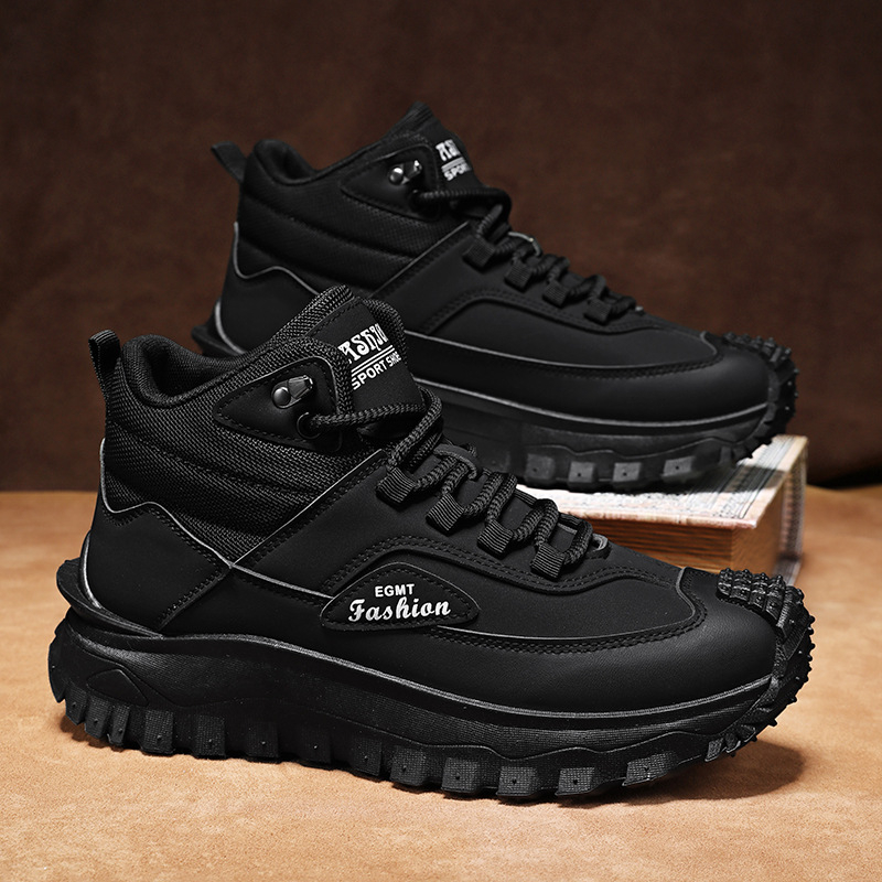 Sepatu Hiking Pria Hitam Putih - Outdoor Rug Waterproof ulasan dan harga