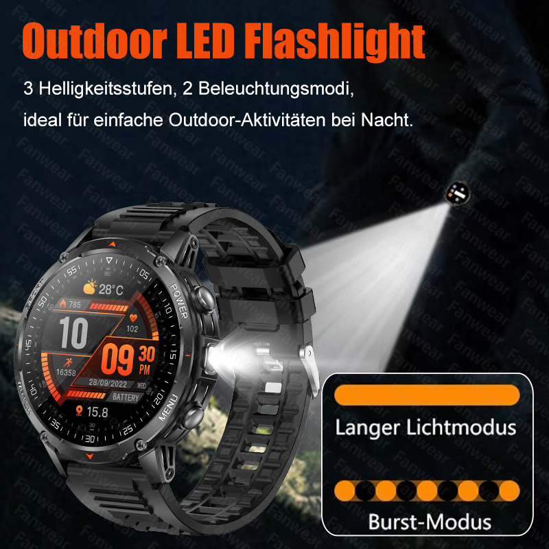 Fanwear Jam Tangan Pintar Pria - Outdoor Rug Waterproof ulasan dan harga