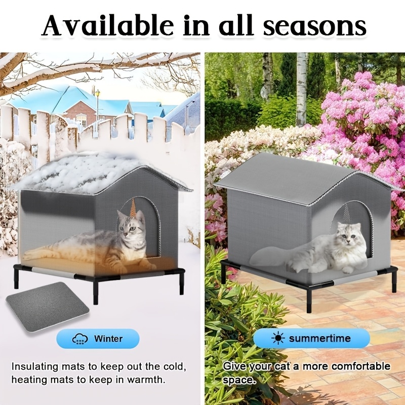 Rumah Kucing Liar dengan Alas  - Outdoor Rug Waterproof ulasan dan harga