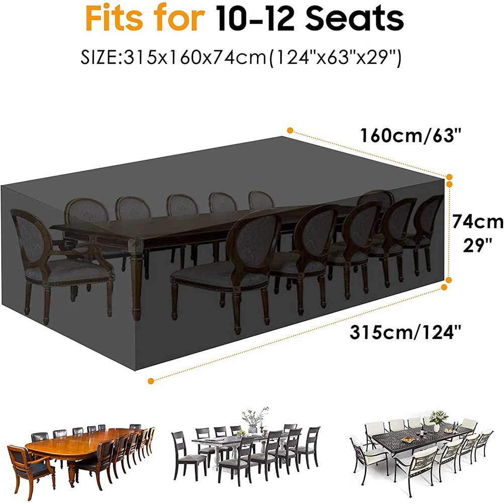 Penutup Meja Taman Tahan Air K - Outdoor Furniture Heavy Duty ulasan dan harga