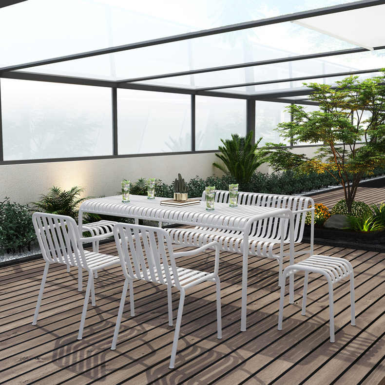 Set Meja Kopi Luar Ruangan Log - Outdoor Furniture Set Sale ulasan dan harga
