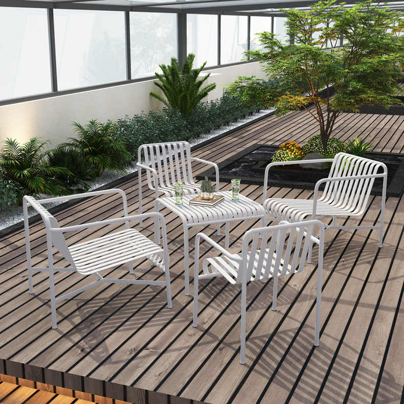 Set Meja Kopi Luar Ruangan Log - Outdoor Furniture Set Sale ulasan dan harga