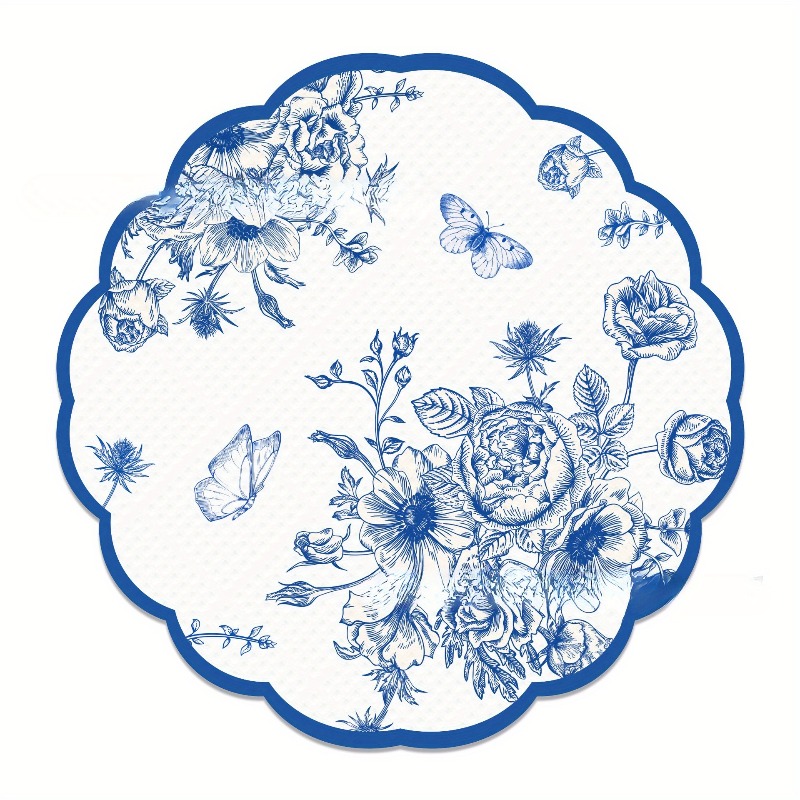 Serbet Kertas Bunga Biru Vinta - Outdoor Furniture Vintage ulasan dan harga