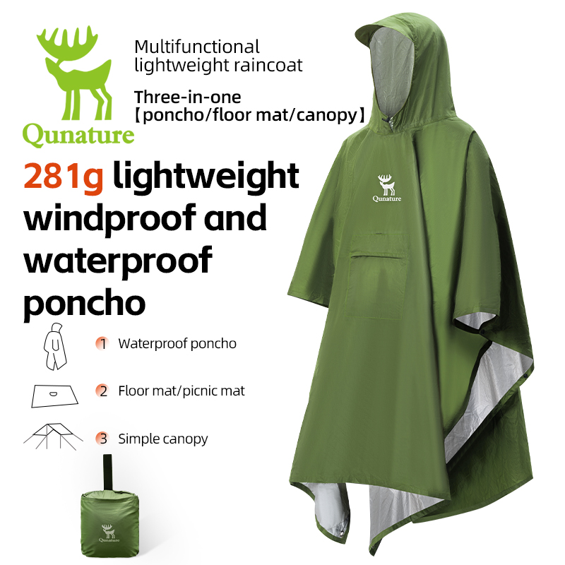 Qunature Jas Hujan Tahan Air 3 - Outdoor Rug Waterproof ulasan dan harga