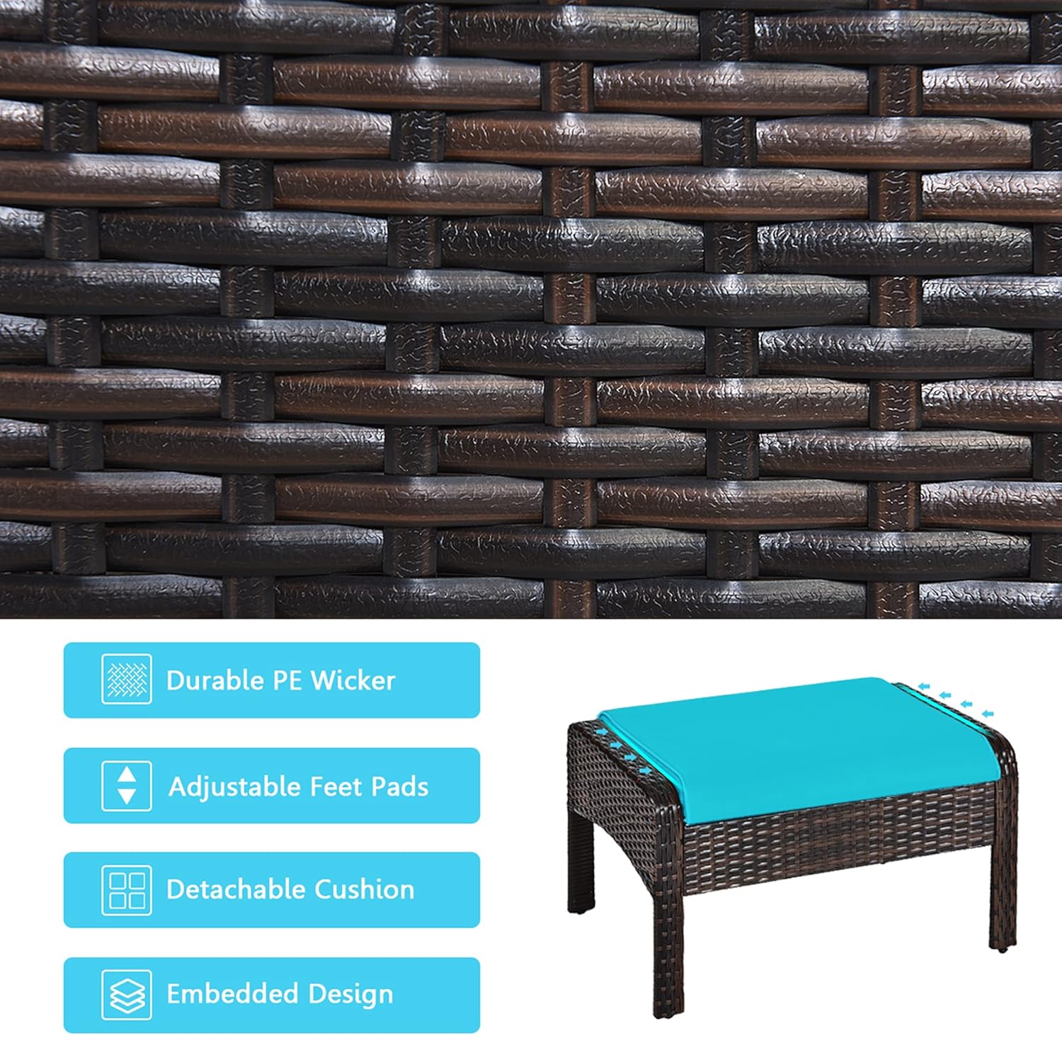5 Buah Set Kursi Teras Rotan d - Outdoor Furniture On Sale ulasan dan harga