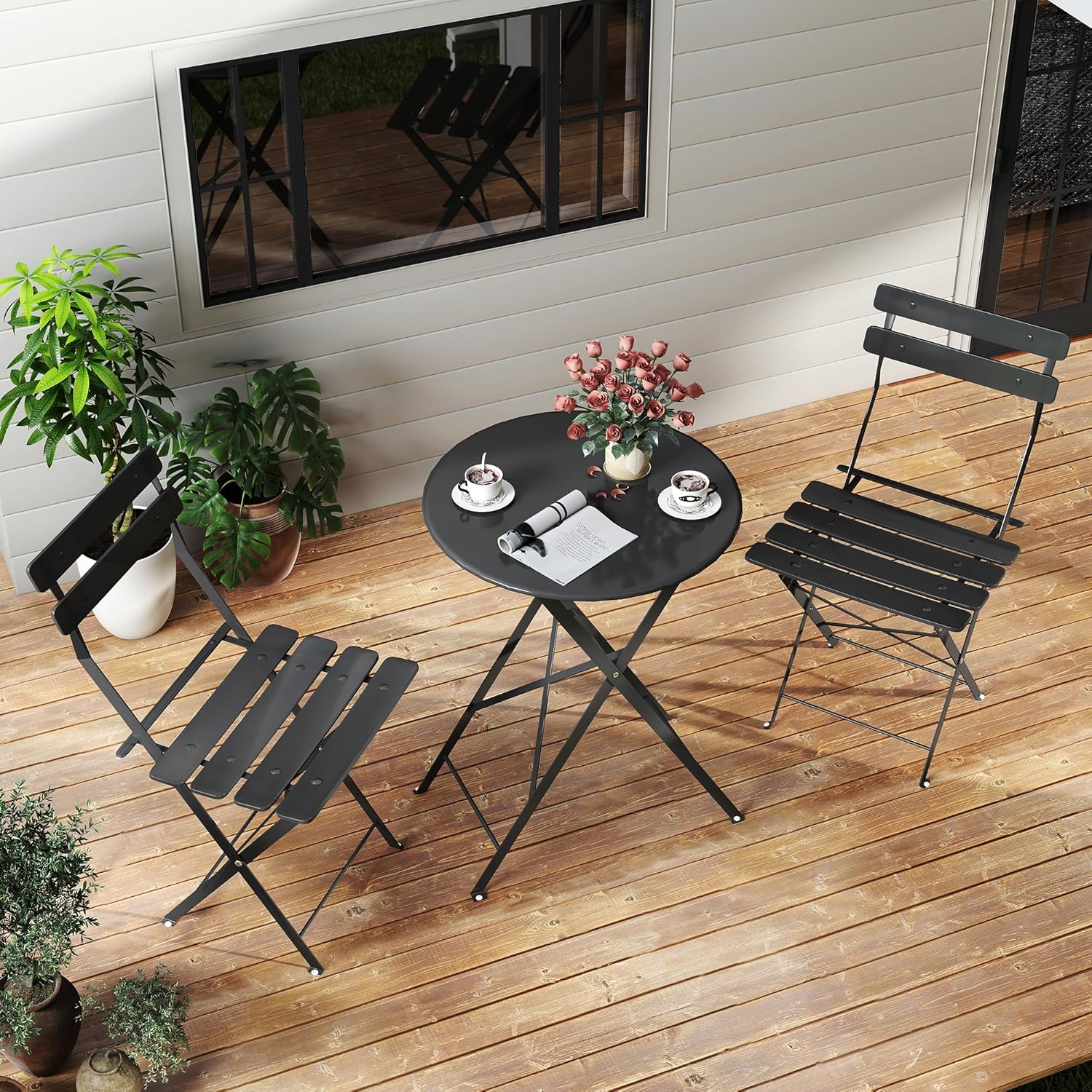 Set bistro luar ruangan lipat  - Outdoor Furniture Small ulasan dan harga
