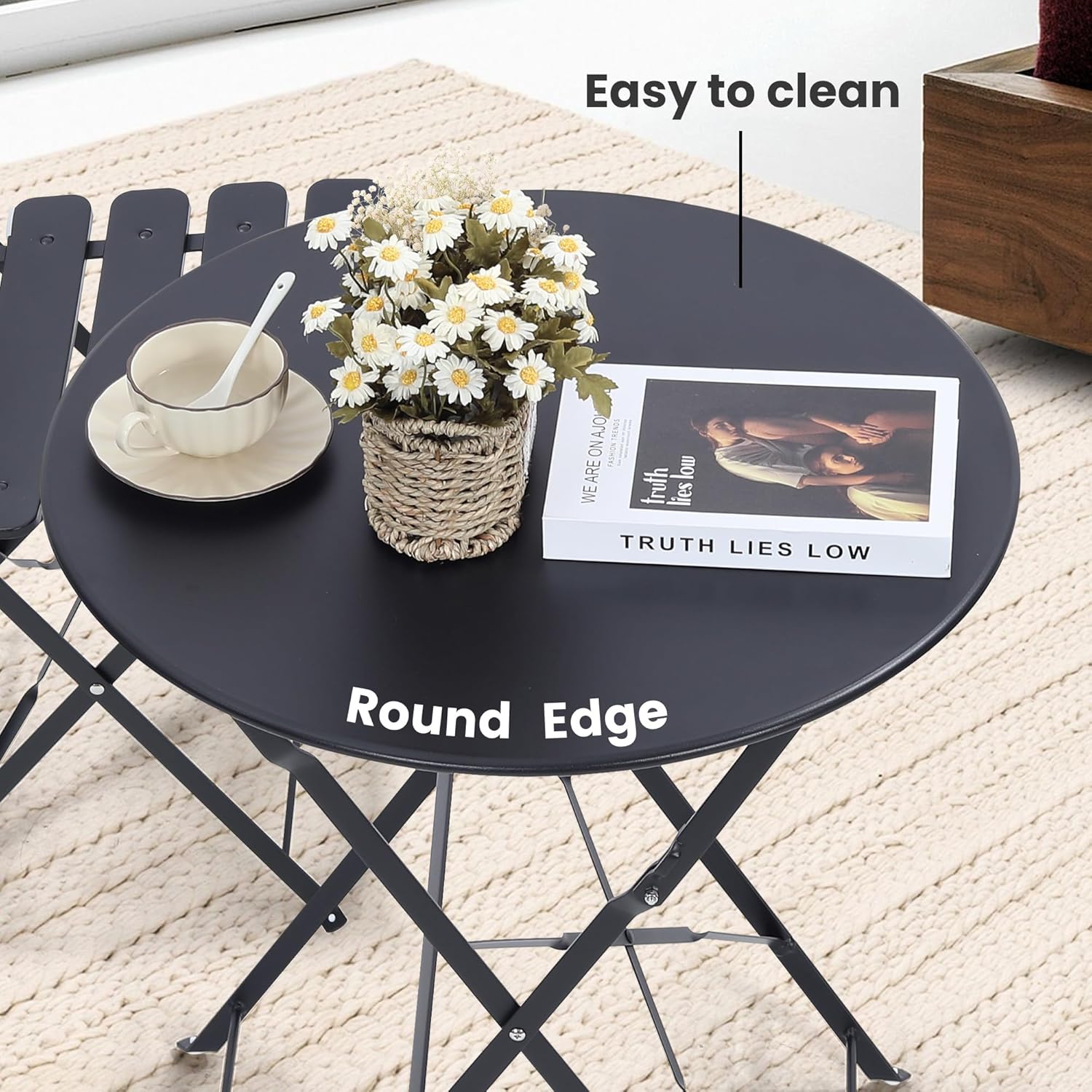 Set bistro luar ruangan lipat  - Outdoor Furniture Small ulasan dan harga