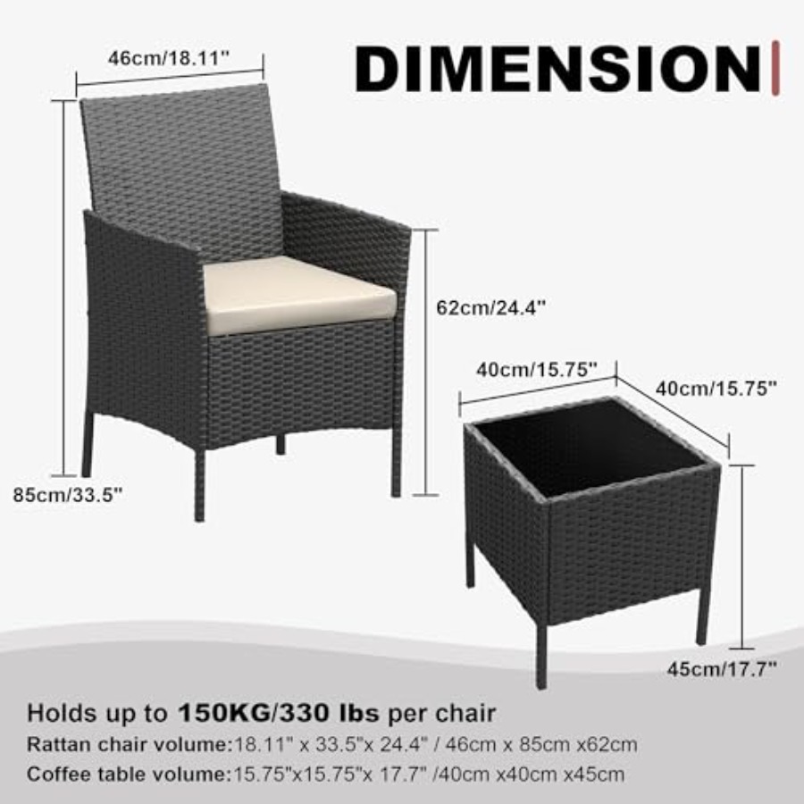 Set Furnitur Teras 3 Buah untu - Outdoor Furniture On Sale ulasan dan harga