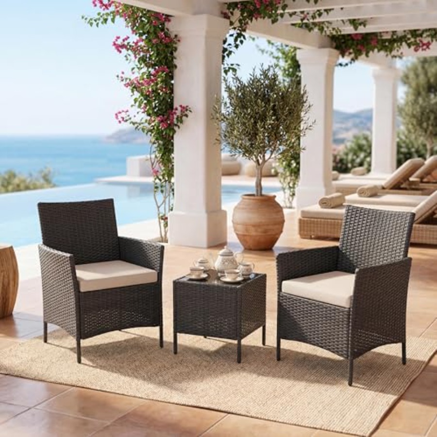Set Furnitur Teras 3 Buah untu - Outdoor Furniture On Sale ulasan dan harga