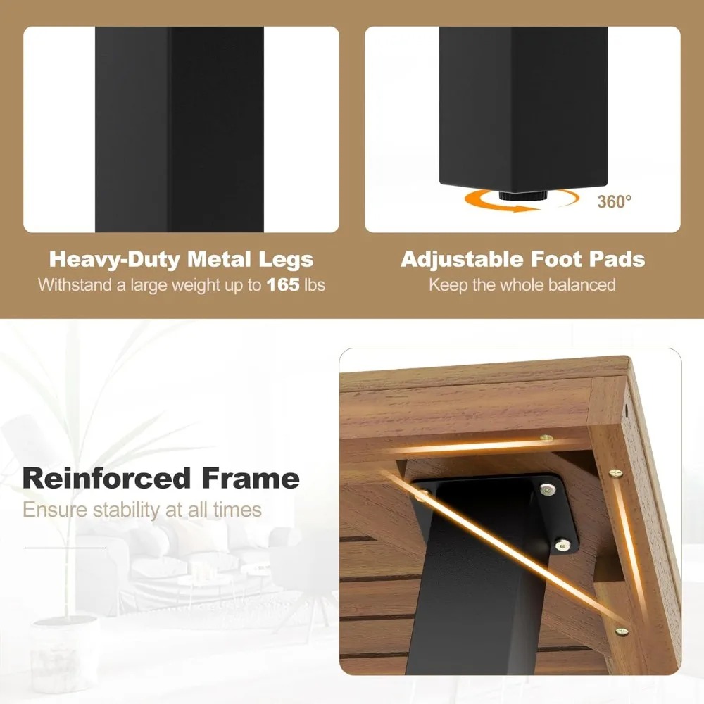 Meja Makan Teras Kayu Akasia 7 - Outdoor Furniture On Sale ulasan dan harga