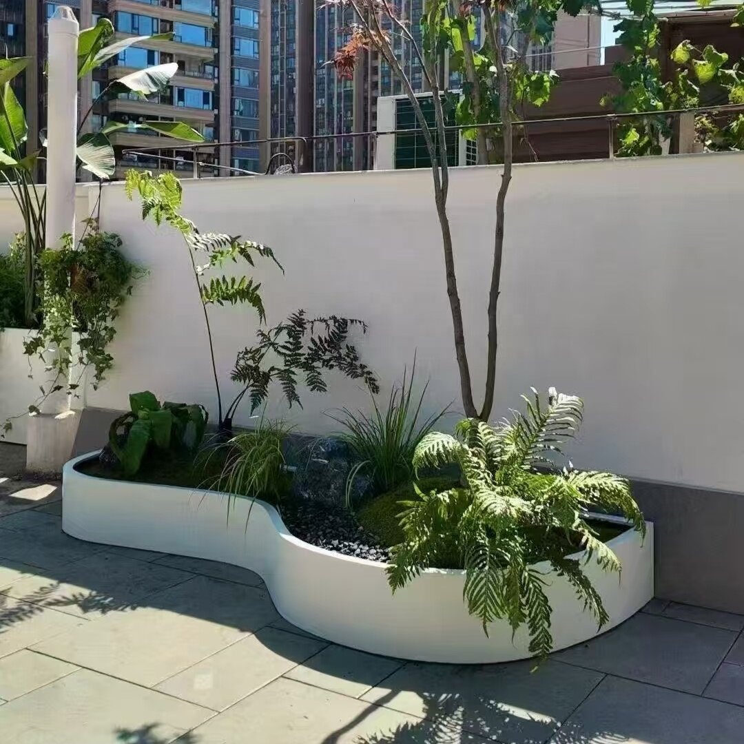 Pot Bunga Besi Tempa untuk Lua - Outdoor Furniture In Store ulasan dan harga