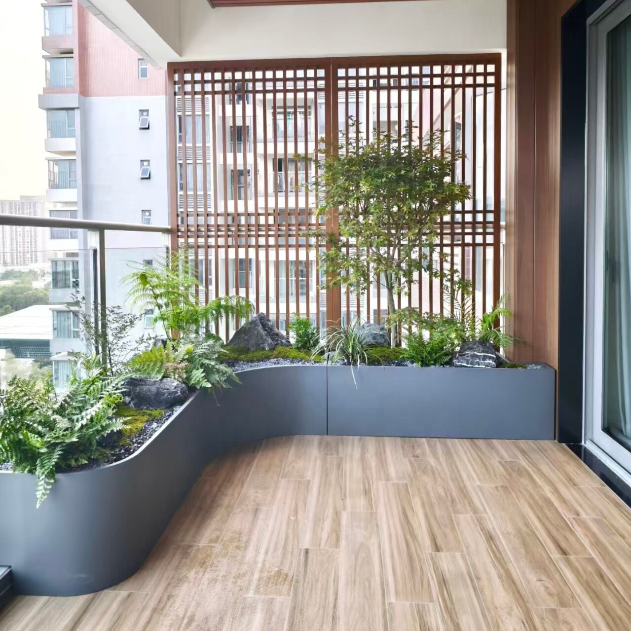 Pot Bunga Besi Tempa untuk Lua - Outdoor Furniture In Store ulasan dan harga